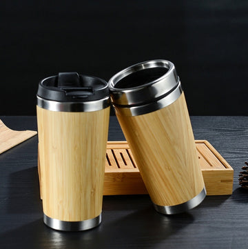 "Bamboo Coffee Cup - Eco-Friendly Reusable Travel Mug"