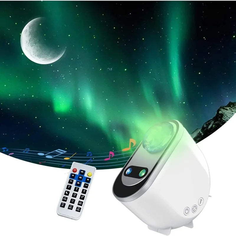 "LED Galaxy Star Projector: Bring the Aurora Borealis to Your Home!"