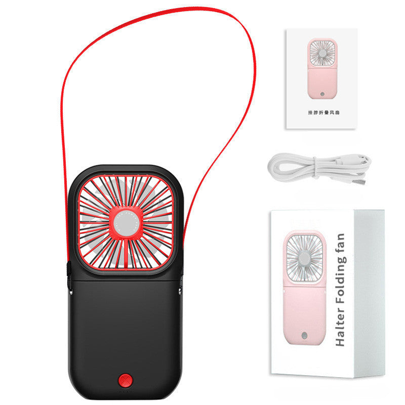 "Hands-Free Neck Fan - USB Rechargeable Mini Air Cooler"