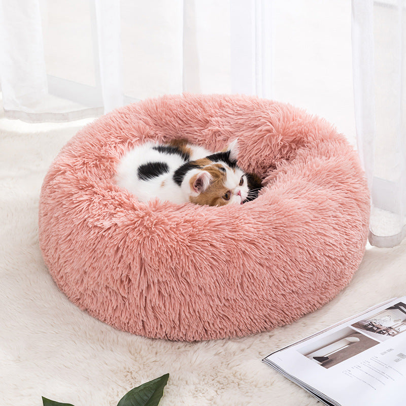 "Pet Haven: Compact Cat Bed for Cozy Comfort"