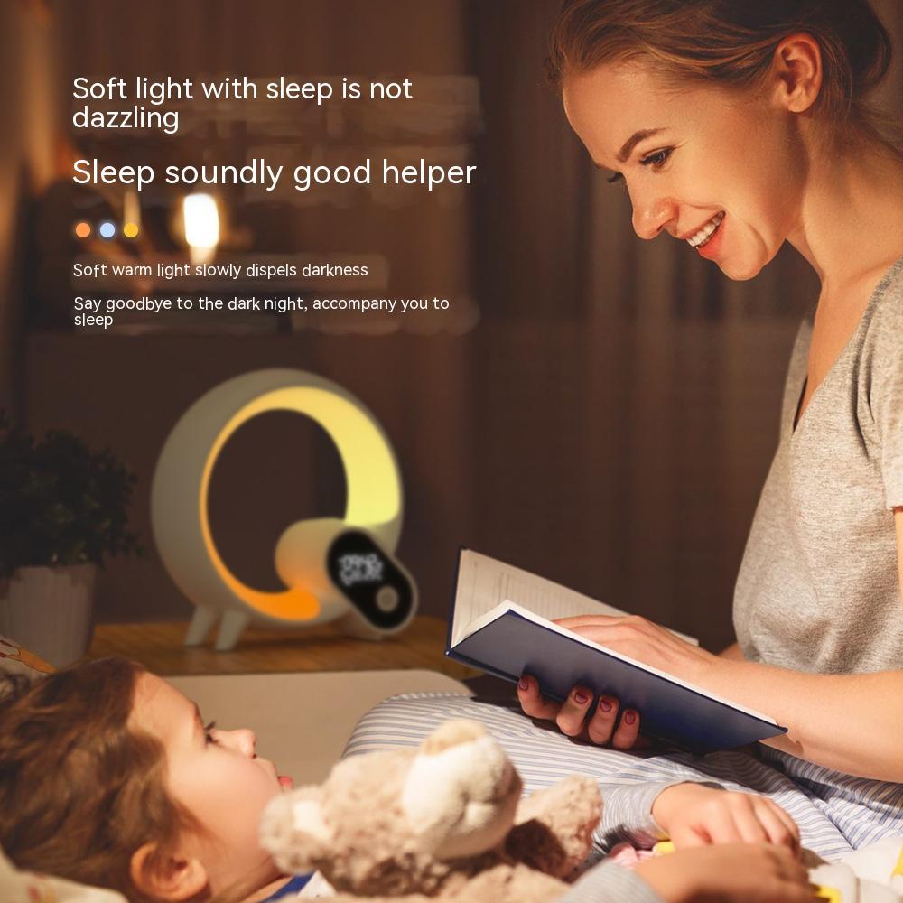 "Q Light Sunrise Alarm Clock: Bluetooth Audio & Colorful Ambiance"