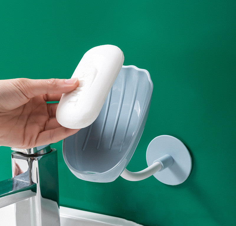 "Portable Draining Soap Box - Creative Bathroom Storage Solution"