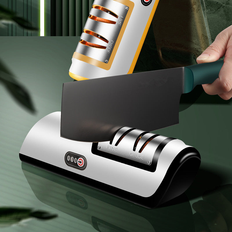 "Mini USB Rechargeable Electric Knife Sharpener"