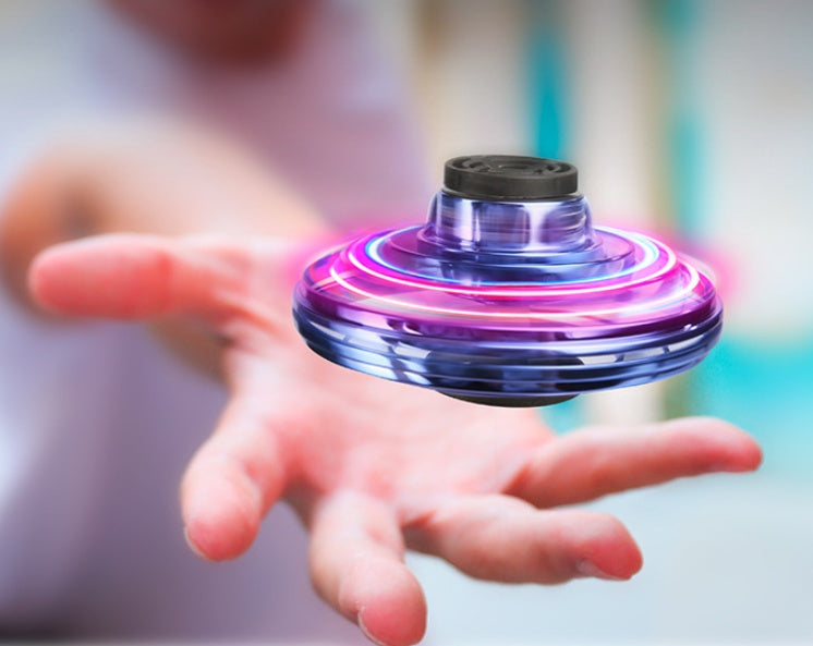 "Mini LED UFO Flying Helicopter Spinner Toy"