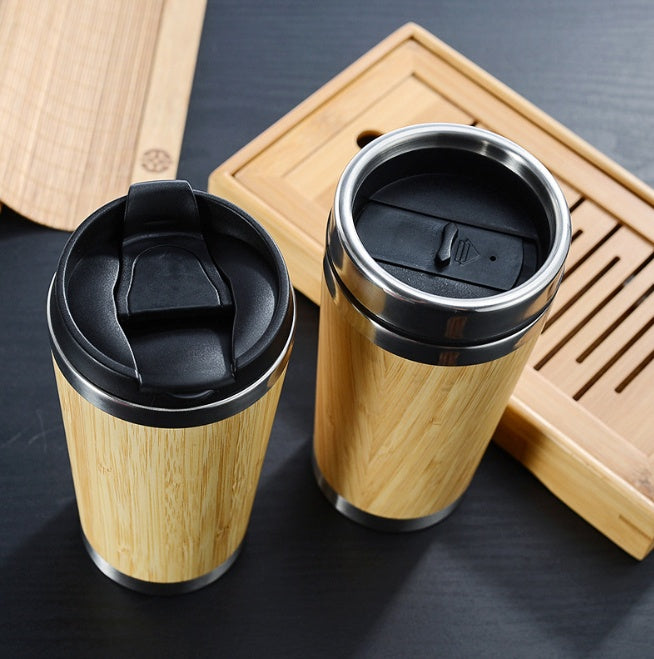 "Bamboo Coffee Cup - Eco-Friendly Reusable Travel Mug"