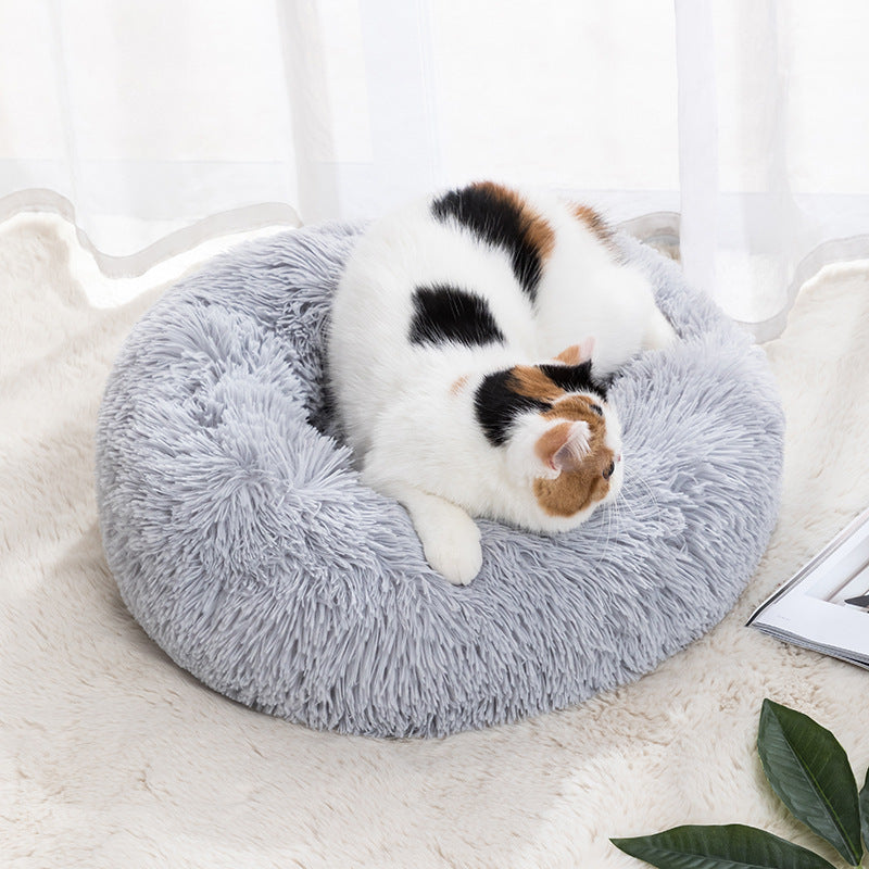 "Pet Haven: Compact Cat Bed for Cozy Comfort"