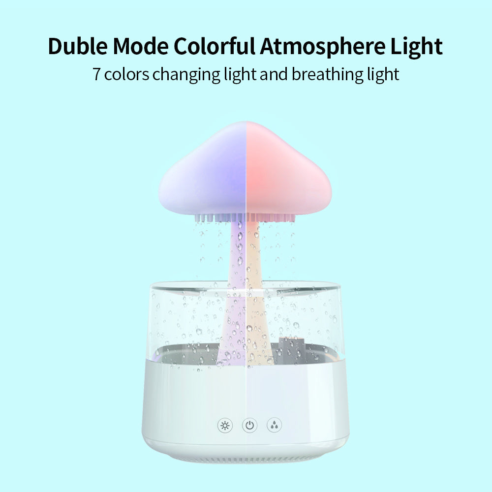 "Mini Mushroom Rain Cloud Water Drop Humidifier"