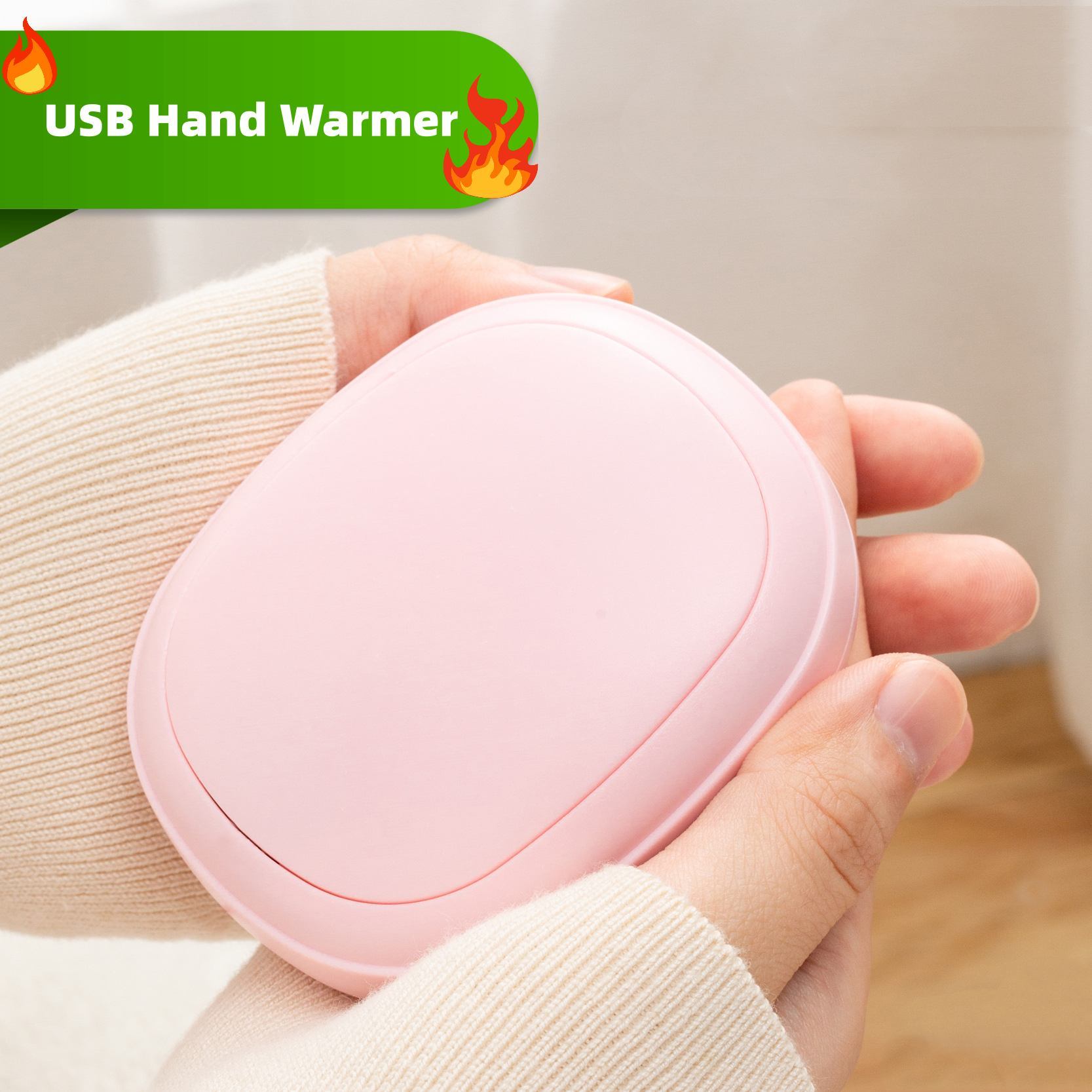 "Mini USB Charging Pebble Hand Warmer - Single Side Heating"