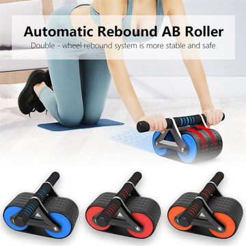 "Automatic Rebound Ab Wheel Roller for Home Gym"