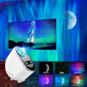 "LED Galaxy Star Projector: Bring the Aurora Borealis to Your Home!"