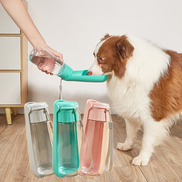 "Mini Portable Folding Dog Water Bottle - 550ml Capacity"